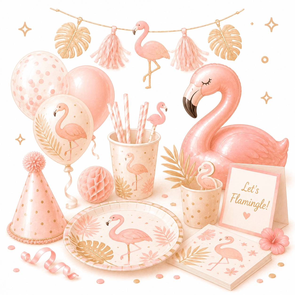 Plameňák - Flamingo party