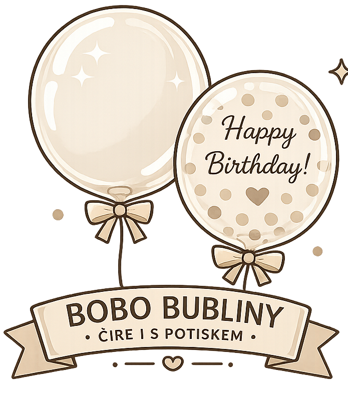 Balonky BOBO bubliny čiré i s potiskem